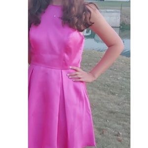 hot pink formal dress